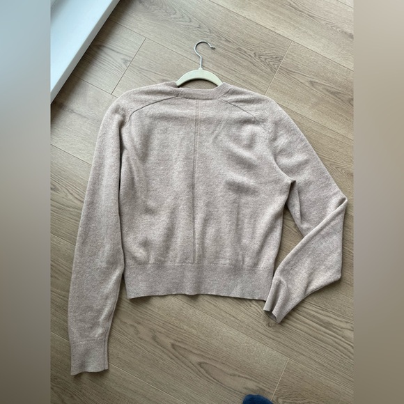 Aritzia Group of Babaton Luxe Cashmere Sweater in Oatmeal - Picture 8 of 14